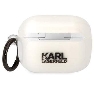 Karl Lagerfeld Kryt KLAPHNIKTCT AirPods Pro průhledný Karl`s Head