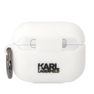 Karl Lagerfeld Kryt KLAPRUNIKH AirPods Pro bílý/bílý Silikonový Karl Head 3D