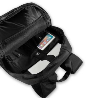 Batoh BMW BMBP15SPCTFK 16&quot; černo/černý Carbon&amp;Leather Tricolor