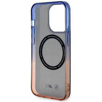 Pouzdro BMW BMHMP14LHTGE iPhone 14 Pro 6,1&quot; šedé/šedé pevné pouzdro Gradient Bumper MagSafe