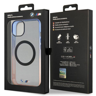 Pouzdro BMW BMHMP14SHTGE iPhone 14 6,1&quot; šedé/šedé pevné pouzdro Gradient Bumper MagSafe