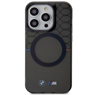 Pouzdro BMW BMHMP14XHGPK iPhone 14 Pro Max 6,7&quot; šedé/šedé pevné pouzdro Pattern MagSafe