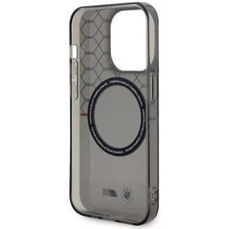 Pouzdro BMW BMHMP14XHGPK iPhone 14 Pro Max 6,7&quot; šedé/šedé pevné pouzdro Pattern MagSafe