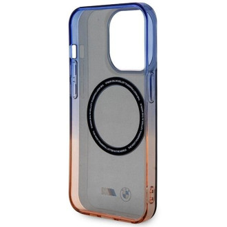 Pouzdro BMW BMHMP14XHTGE iPhone 14 Pro Max 6,7&quot; šedé/šedé pevné pouzdro Gradient Bumper MagSafe