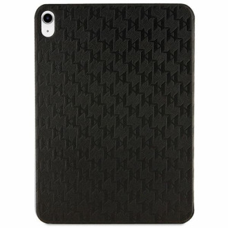 Karl Lagerfeld KLFC11SAKHPCK iPad 10,9&quot; Folio Magnet celoplošný kryt černý/černý Saffiano Monogram Choupette