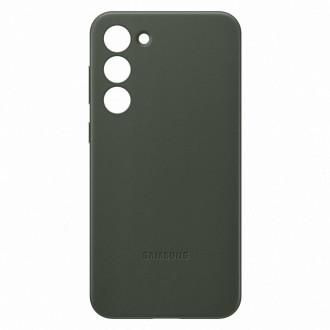 [RETURNED ITEM] Pouzdro Samsung Leather Cover pro Samsung Galaxy S23+ pouzdro z přírodní kůže zelené (EF-VS916LGEGWW)