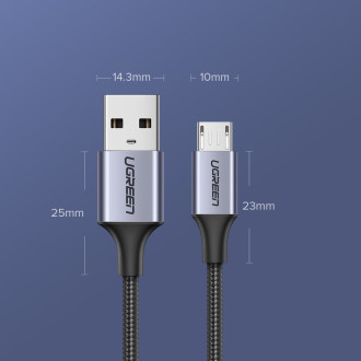 [RETURNED ITEM] Ugreen cable USB - micro USB cable 1m gray (60146)