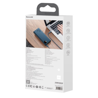 [RETURNED ITEM] Powerbanka Baseus Adaman 2x USB / 1x USB typu C / 1x micro USB 20000mAh 65W Quick Charge 4.0 Power Delivery modrá (PPIMDA-D03)
