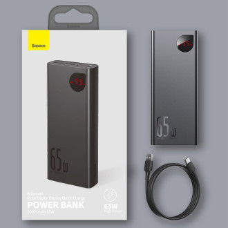 [RETURNED ITEM] Powerbanka Baseus Adaman 2x USB / 1x USB typu C / 1x micro USB 20000mAh 65W Quick Charge 4.0 Power Delivery modrá (PPIMDA-D03)