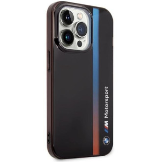 Pouzdro BMW BMHCP14L22HVGV iPhone 14 Pro 6.1&quot; černo/černé IML Tricolor Stripe