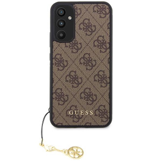 Guess GUHCSA34GF4GBR A34 5G A346 hnědé/hnědé pevné pouzdro 4G Charms Collection