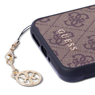 Guess GUHCSA34GF4GBR A34 5G A346 hnědé/hnědé pevné pouzdro 4G Charms Collection