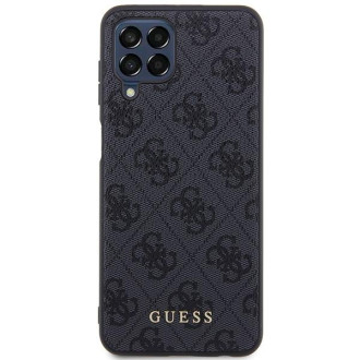 Guess GUHCSM33G4GFGR M33 5G M336 šedé/šedé pevné pouzdro 4G kovové zlaté logo