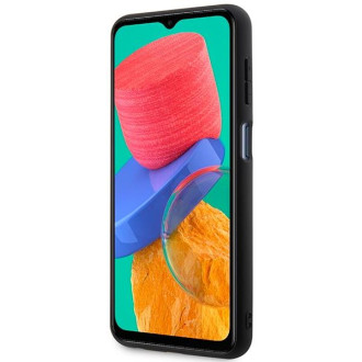 Guess GUHCSM33G4GFGR M33 5G M336 šedé/šedé pevné pouzdro 4G kovové zlaté logo