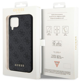 Guess GUHCSM33G4GFGR M33 5G M336 šedé/šedé pevné pouzdro 4G kovové zlaté logo