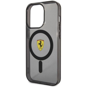 Ferrari FEHMP14LUKK iPhone 14 Pro 6,1" černo/černé pevné pouzdro Translucent Magsafe