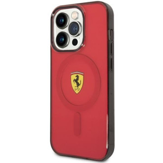 Ferrari FEHMP14LUKR iPhone 14 Pro 6,1" červený/červený pevný obal Translucent Magsafe