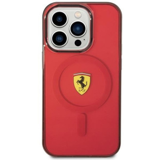 Ferrari FEHMP14LUKR iPhone 14 Pro 6,1" červený/červený pevný obal Translucent Magsafe