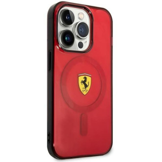 Ferrari FEHMP14LUKR iPhone 14 Pro 6,1" červený/červený pevný obal Translucent Magsafe