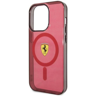 Ferrari FEHMP14LUKR iPhone 14 Pro 6,1" červený/červený pevný obal Translucent Magsafe