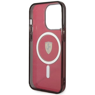 Ferrari FEHMP14LUKR iPhone 14 Pro 6,1" červený/červený pevný obal Translucent Magsafe