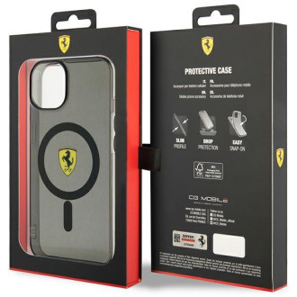 Ferrari FEHMP14MURKK iPhone 14 Plus 6,7" černo/černé pevné pouzdro Translucent Magsafe