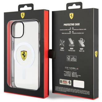 Ferrari FEHMP14MURKT iPhone 14 Plus 6,7" čirý/průhledný pevný obal Outline Magsafe