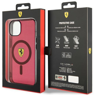 Ferrari FEHMP14SURKR iPhone 14 6,1" červený/červený pevný obal Translucent Magsafe