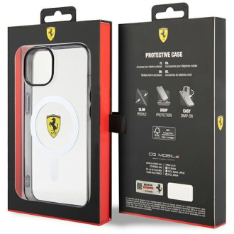 Ferrari FEHMP14SURKT iPhone 14 6,1" čirý/průhledný pevný obal Outline Magsafe