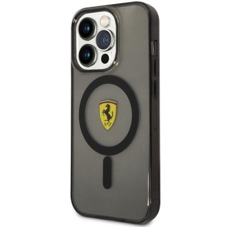 Ferrari FEHMP14XURKK iPhone 14 Pro Max 6,7" černo/černé pevné pouzdro Translucent Magsafe