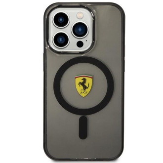 Ferrari FEHMP14XURKK iPhone 14 Pro Max 6,7" černo/černé pevné pouzdro Translucent Magsafe