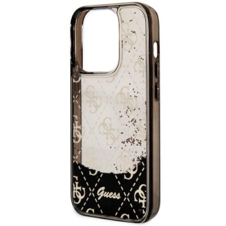 Guess GUHCP14LLC4PSGK iPhone 14 Pro 6,1" černo/černé pevné pouzdro Liquid Glitter 4G Transculent