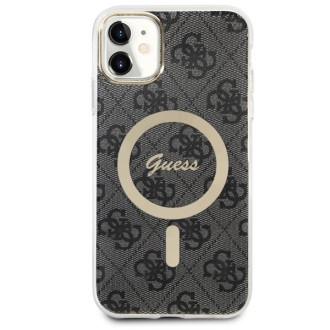 Guess GUHMN61H4STK iPhone 11 6,1" černý/černý pevný obal 4G MagSafe