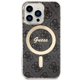 Guess GUHMP13LH4STK iPhone 13 Pro / 13 6,1" černý/černý pevný obal 4G MagSafe