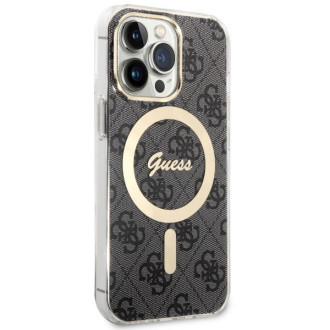 Guess GUHMP13LH4STK iPhone 13 Pro / 13 6,1" černý/černý pevný obal 4G MagSafe