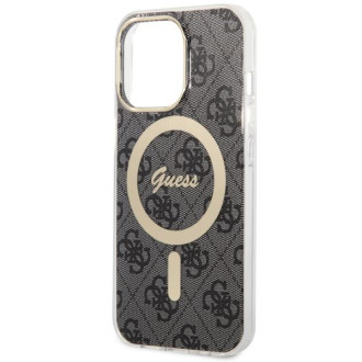 Guess GUHMP13LH4STK iPhone 13 Pro / 13 6,1" černý/černý pevný obal 4G MagSafe