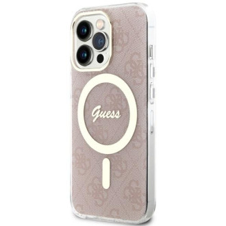Guess GUHMP13LH4STP iPhone 13 Pro / 13 6,1" růžový/růžový pevný obal 4G MagSafe