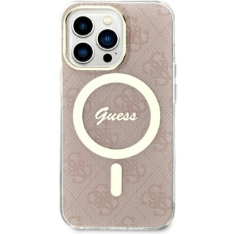 Guess GUHMP13LH4STP iPhone 13 Pro / 13 6,1" růžový/růžový pevný obal 4G MagSafe