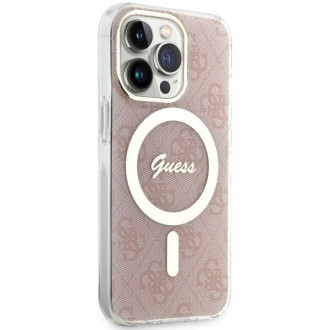 Guess GUHMP13LH4STP iPhone 13 Pro / 13 6,1" růžový/růžový pevný obal 4G MagSafe