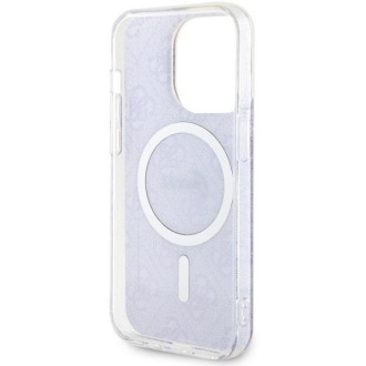 Guess GUHMP14LH4STU iPhone 14 Pro 6,1" fialový/fialový pevný obal 4G MagSafe
