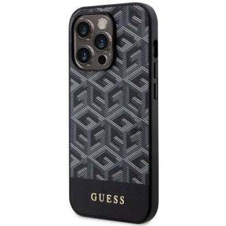 Guess GUHMP14LHGCFSEK iPhone 14 Pro 6,1" černo/černý pevný obal GCube Stripes MagSafe