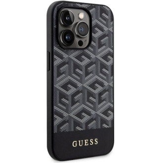 Guess GUHMP14LHGCFSEK iPhone 14 Pro 6,1" černo/černý pevný obal GCube Stripes MagSafe