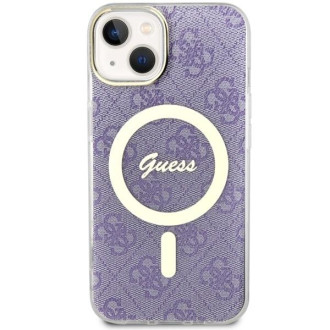 Guess GUHMP14MH4STU iPhone 14 Plus 6,7" fialový/fialový pevný obal 4G MagSafe