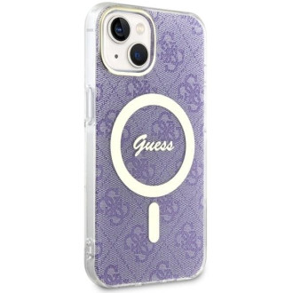 Guess GUHMP14MH4STU iPhone 14 Plus 6,7" fialový/fialový pevný obal 4G MagSafe