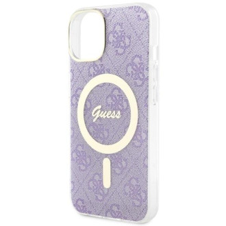 Guess GUHMP14MH4STU iPhone 14 Plus 6,7" fialový/fialový pevný obal 4G MagSafe