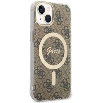 Guess GUHMP14MH4STW iPhone 14 Plus 6,7" hnědý/hnědý pevný obal 4G MagSafe