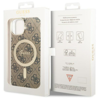 Guess GUHMP14MH4STW iPhone 14 Plus 6,7" hnědý/hnědý pevný obal 4G MagSafe