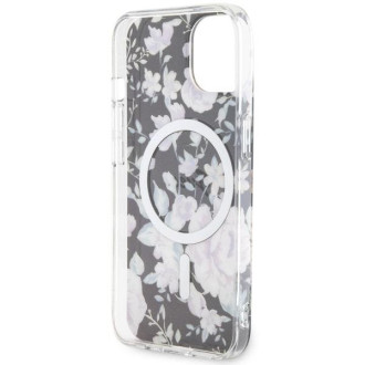 Guess GUHMP14MHCFWSK iPhone 14 Plus 6,7" černo/černé pevné pouzdro Flower MagSafe