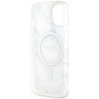 Guess GUHMP14MPCUMAH iPhone 14 Plus 6,7" bílý/bílý pevný obal Marble MagSafe