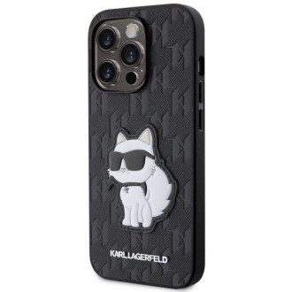 Karl Lagerfeld KLHCP14LSAKHPCK iPhone 14 Pro 6,1" černá/černá Saffiano Monogram Choupette